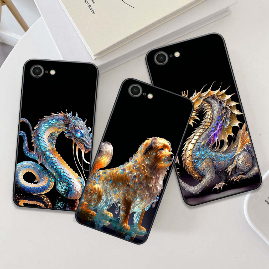 Ốp Iphone 6/6S/6 Plus/6S Plus/7/8/7Plus/8Plus in hình 12 con giáp siêu cute, siêu dễ thương