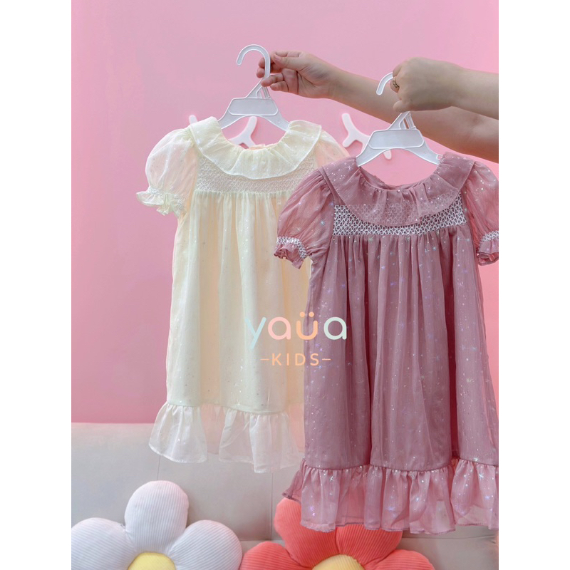 Yauakids - Váy voan smock liebe