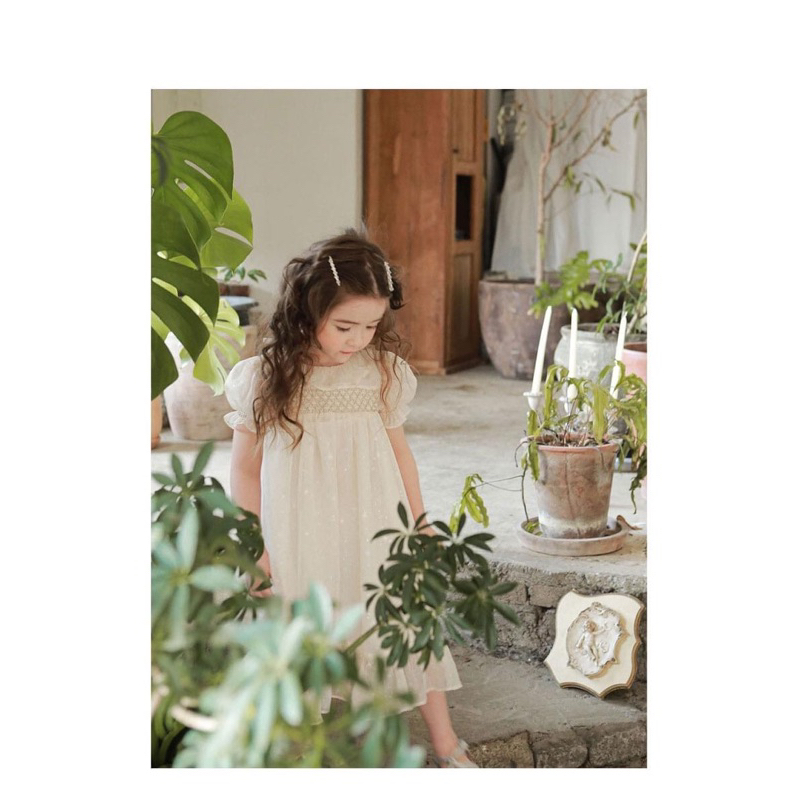 Yauakids - Váy voan smock liebe