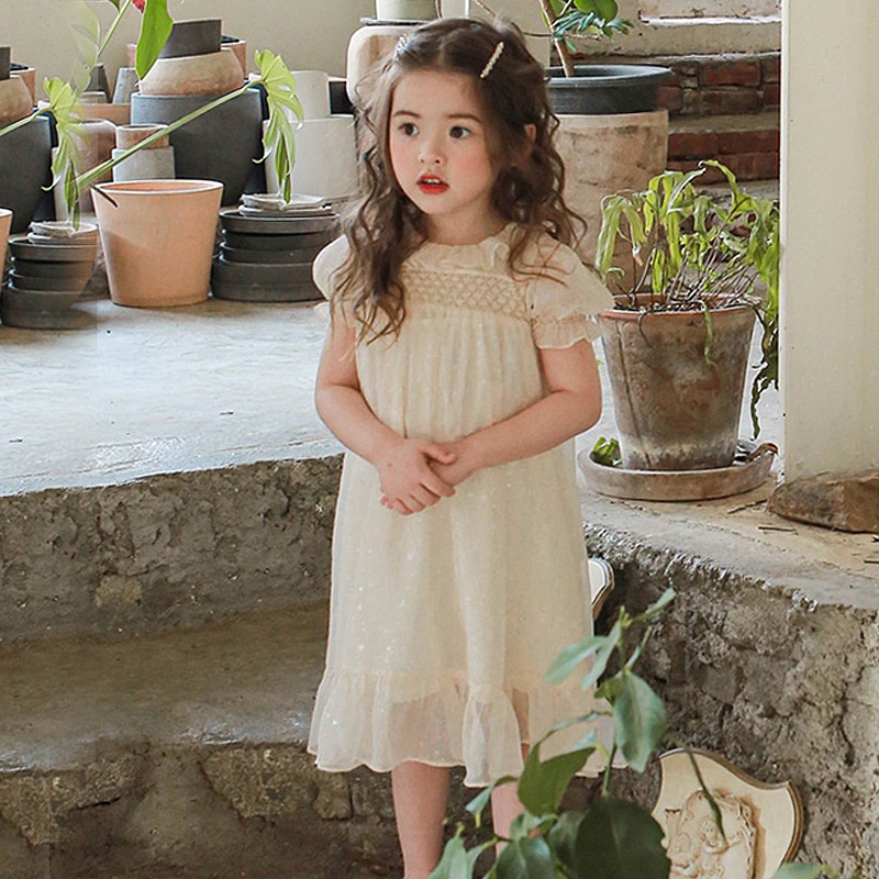 Yauakids - Váy voan smock liebe