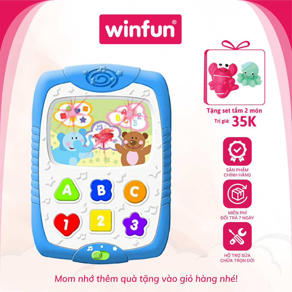 Ipad học chữ cho bé Winfun 0732 - đồ chơi phát triển tư duy cho bé làm quen với số đếm và chữ cái