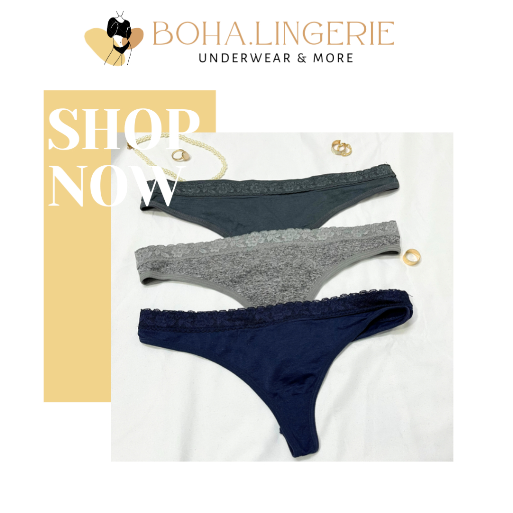 QUẦN LỌT KHE COTTON VIỀN REN SEXY THIẾT KẾ BASIC NĂNG ĐỘNG HÀNG XUẤT KHẨU B115