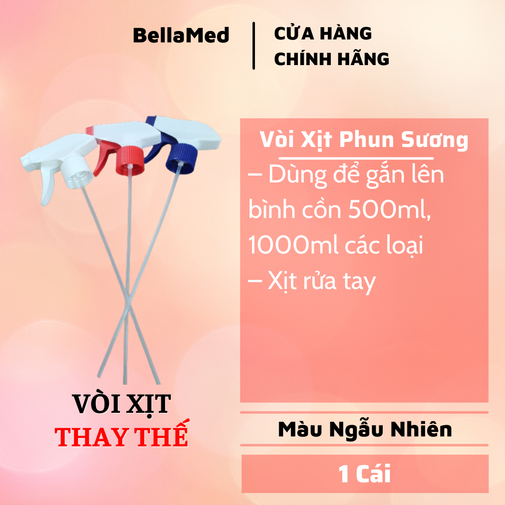 Vòi xịt thay thế, vòi phun sương cho chai cồn 500ml, 1000ml