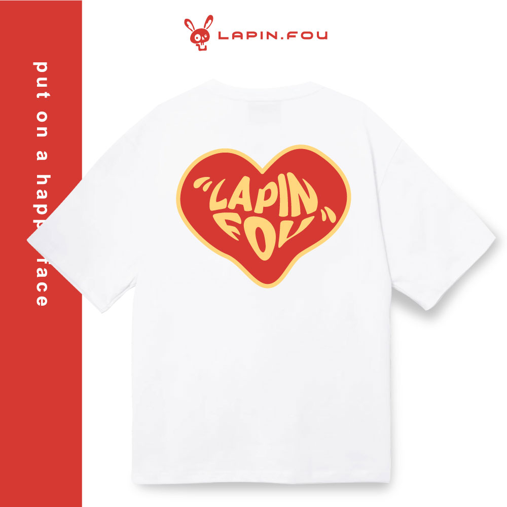 Áo Thun Unisex Nam Nữ Local Brand - Lapin.Fou Lapin Heart