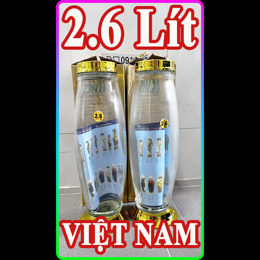 PH - 2.6 Lít | Việt Nam | Bình Ngâm Táo Mèo, Ngâm Chuối Hột, Ngâm Nhân Sâm - Sâm Ngọc Linh - [GIÁ SIÊU RẺ]