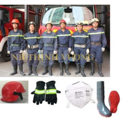 Bộ Quần Áo Phòng Cháy Chữa Cháy Theo Thông Tư 150/2020/TT-BCA Trang Phục Chữa Cháy 5 Món 2 Lớp Màu Xanh Đen-Bộ Công An