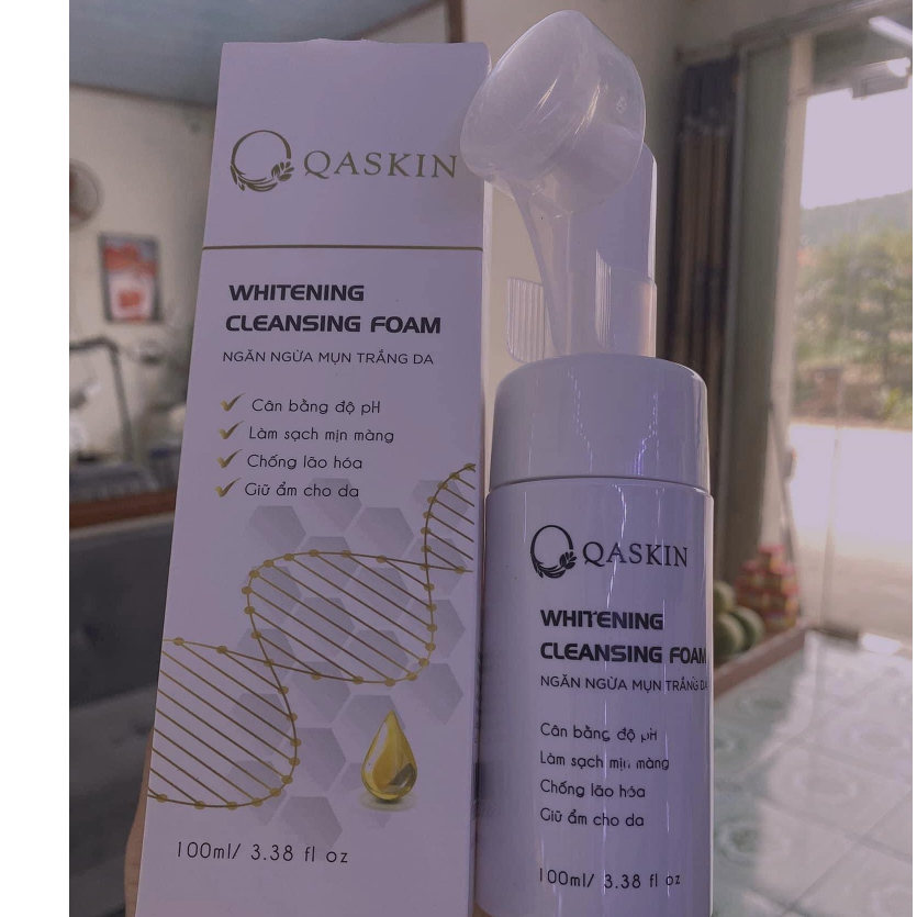SỮA RỬA MẶT làm sạch sâu , thải độc corticoid QASKIN