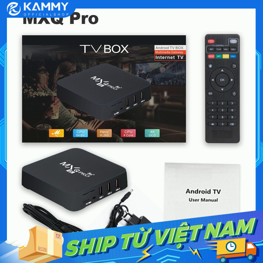 Android TV Box MXQ PRO 4K bản 8G+128GB Tiếng Việt Wifi 5G, Android | BigBuy360 - bigbuy360.vn