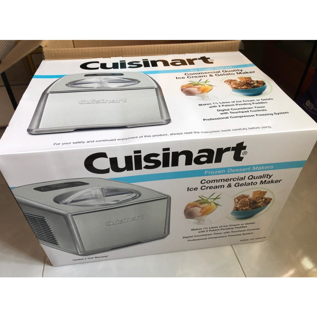 Máy làm kem tươi  kem GELATO Cusinart 1.5 lít , ICE-100, BH 24 tháng