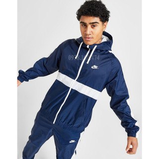 Áo khoác nam Nike chính hãng 2 lớp màu xanh chất vải xịn chống thấm nước lót cách nhiệt thoáng mát có nón trùm đầu