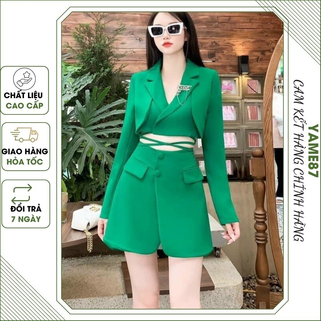 Set vest - Set váy - Bộ đầm công sở - Bộ thời trang thiết kế có điểm nhấn eo sang trọng thanh lịch nữ tính