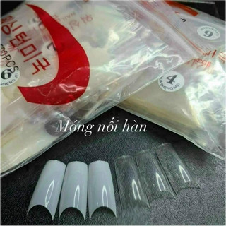 Móng típ ống tre, móng nối form thẳng