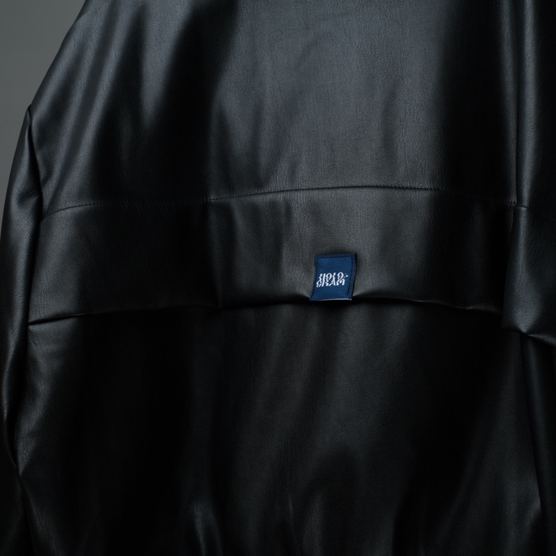 Áo khoác da Bomber Croptop Hologram