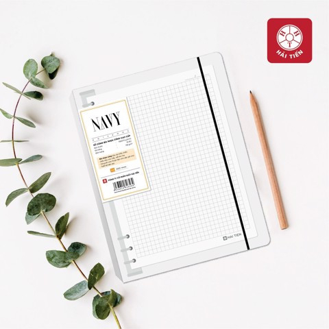 Sổ còng bìa nhựa cứng NAVY 6577 - 200 trang