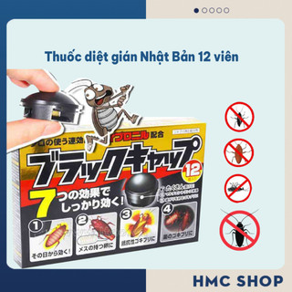 Hộp Viên Diệt Gián Nhật Bản 12 Viên An Toàn Hiệu Quả Cho Con Người Và Vật Nuôi