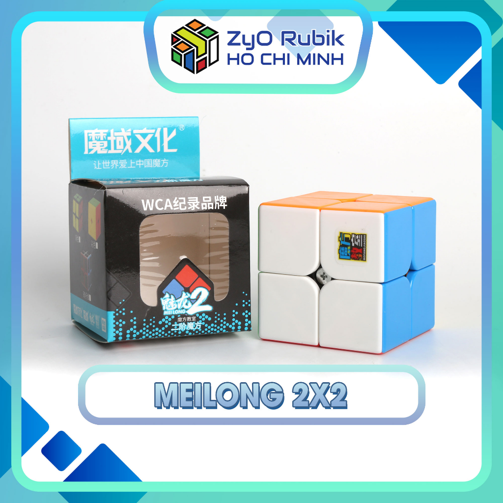 Rubik 2x2 Meilong 2 Stickerless - Đồ Chơi Phát Triển Trí Tuệ - Zyo Rubik Hồ Chí Minh