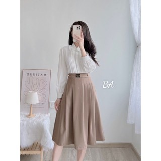 Chân váy công sở xếp ly xoè chất liệu đẹp