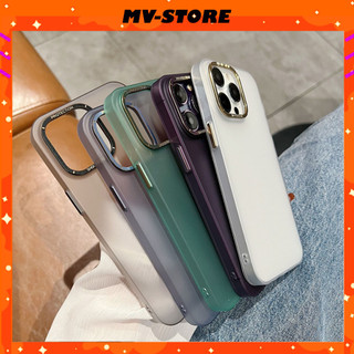 Ốp lưng iphone nút và viền camera kim loại cao cấp cứng nhám mờ chống vân tay 14 13 Pro MAX 14 Plus 12 Pro MAX MVSTORE