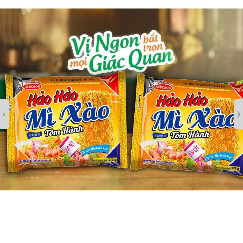 Combo 5 gói  Mì xào Hảo Hảo tôm hành