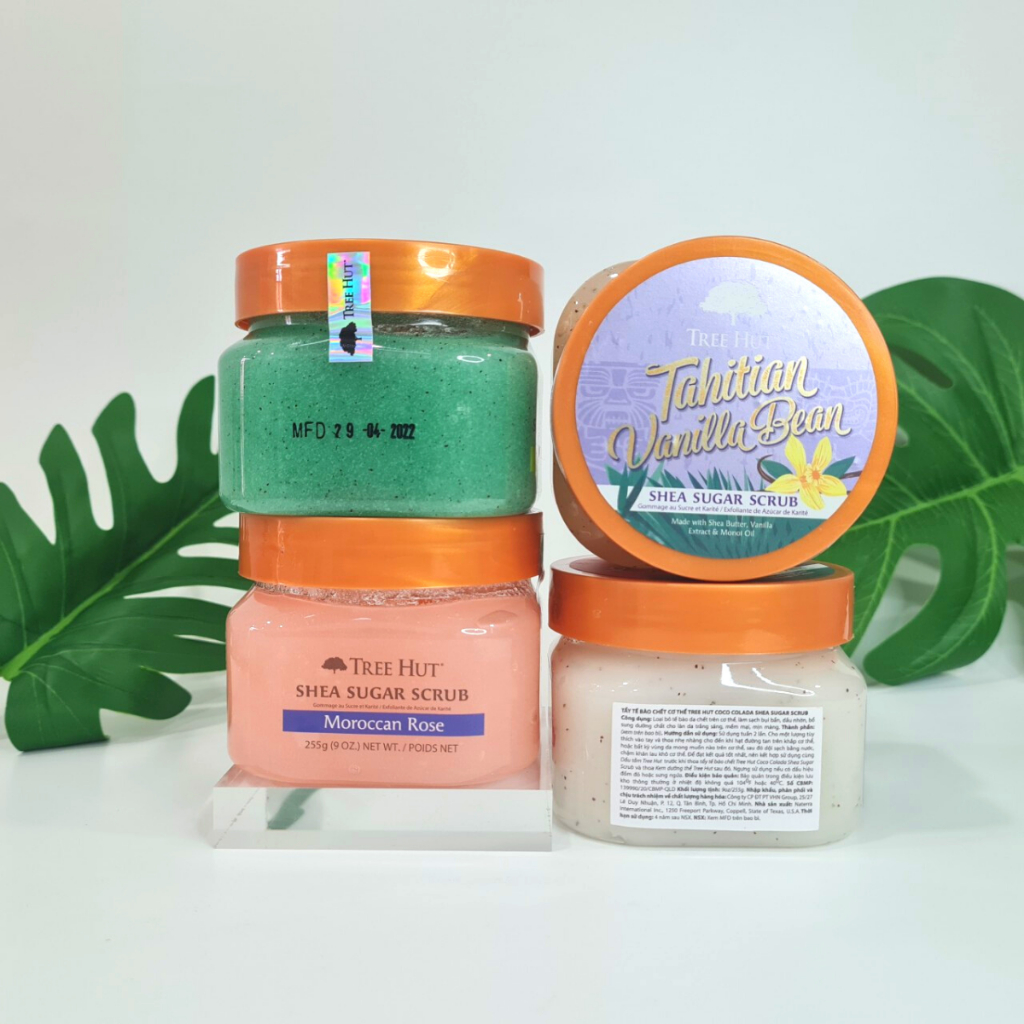 TẨY TẾ BÀO CHẾT CƠ THỂ TREE HUT SHEA SUGAR SCRUB CHÍNH HÃNG 255G (Độc quyền tại Việt Nam)