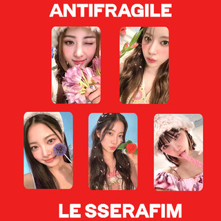 Set lomo lesserafim antifragile thẻ ảnh lomo bo góc