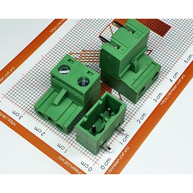 Cầu đấu nối 7.62mm 2P 5P 8P 9P 10P chân cong