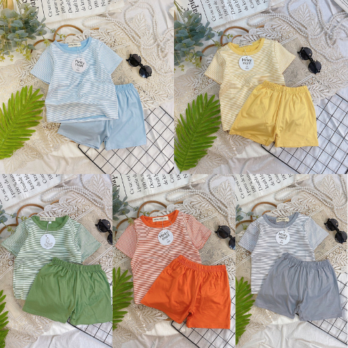 Bộ đồ cộc tay Minky Mom cho bé Trai bé Gái 7 - 28kg,Chuẩn Minky Mom loại 1