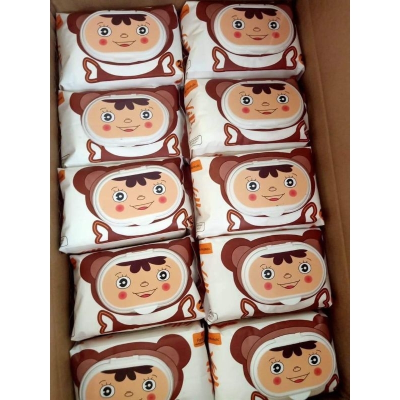 KHĂN ƯỚT KHÔNG MÙI GẤU VILLA SIÊU TO 250GR