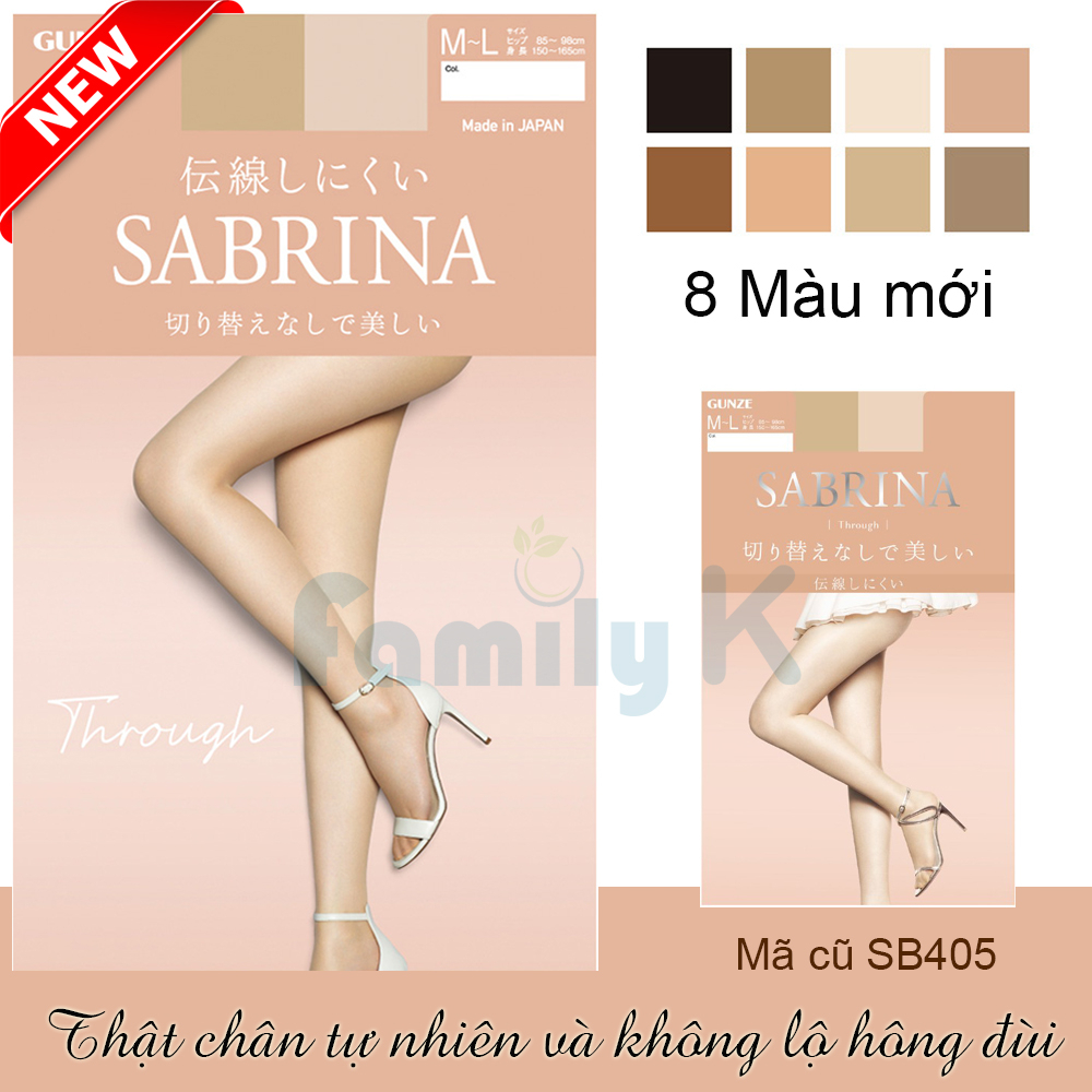 Vớ Quần tất da thật chân tự nhiên SABRINA Through mặc váy ngắn chống nắng không lộ hông đùi [VỎ NUDE MÃ MỚI]