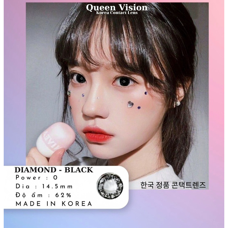 LENS QUEEN VISION- DIAMOND -BLACK