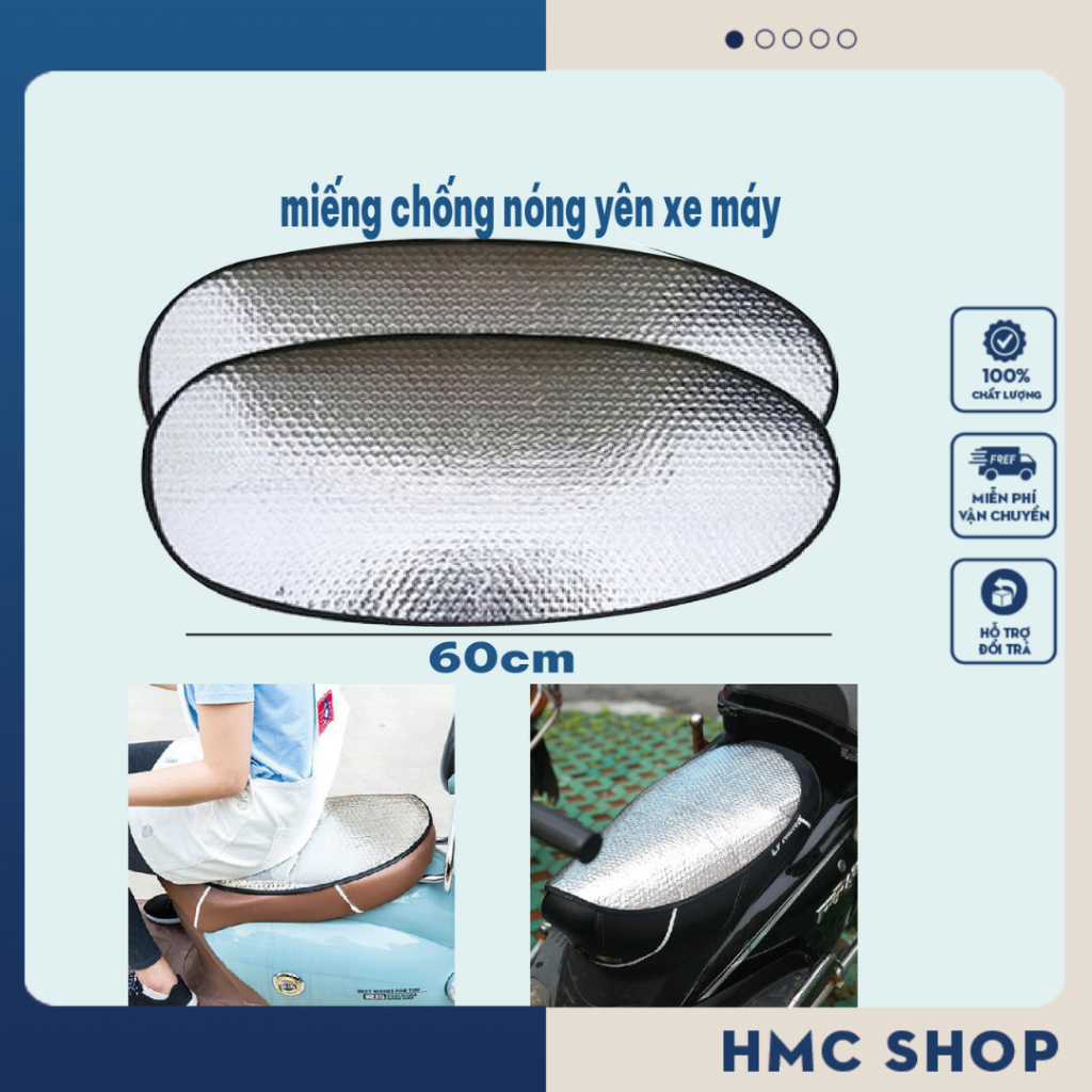 Miếng che yên xe máy chống nắng, tấm phản quang che chống nóng
