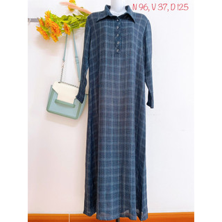 [2hand] Đầm Sơ Mi Vintage Suông, Dáng Dài, #2hand