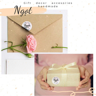 [SẴN] Cuộn 500 STICKER Nhãn Dán Thank You - Cảm Ơn