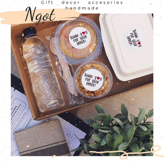 [SẴN] Cuộn 500 STICKER Nhãn Dán Thank You - Cảm Ơn