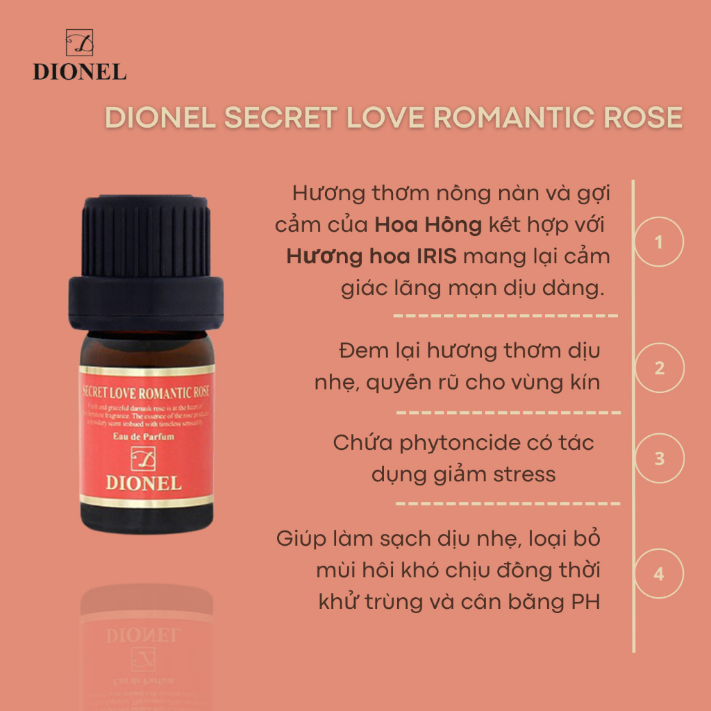 Nước Hoa Vùng Kín Dionel Secret Love 5ml - Che tên sản phẩm