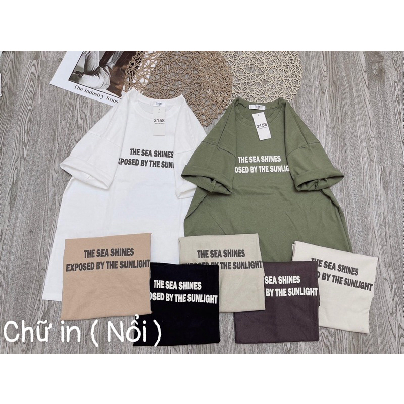 Áo 3158, áo thun nam nữ cotton khô