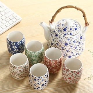 Bộ ấm chén pha trà 6 chén kèm khay gỗ