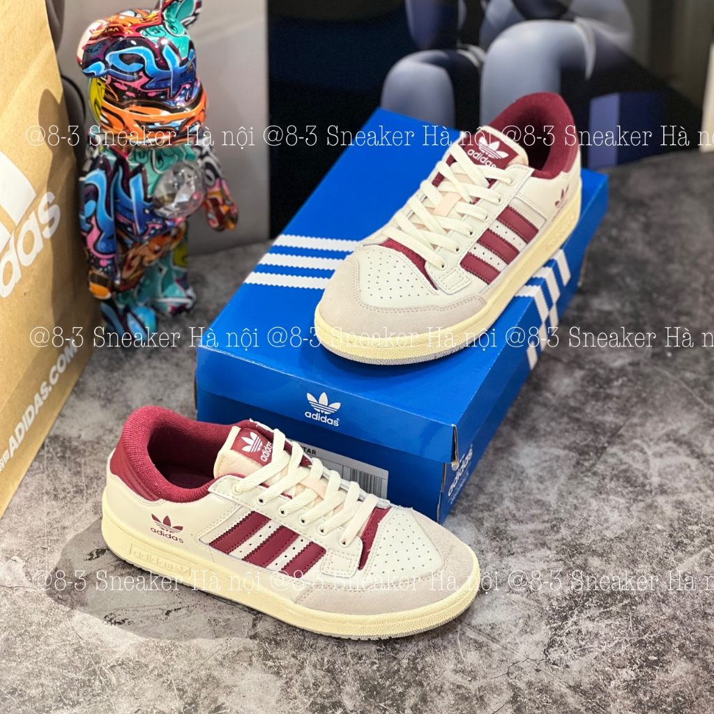 Giày thể thao nam nữ adidas Forum low 85 , Das forum đỏ mận mới nhất 2022 full box