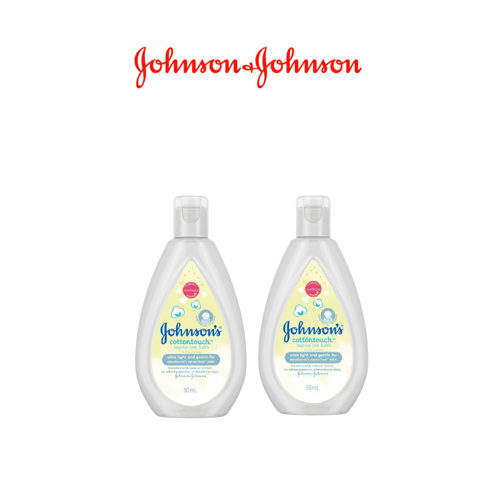 [HÀNG TẶNG KHÔNG BÁN] Combo 2 sữa tắm gội toàn thân mềm mịn Johnson's Cottontouch Top-To-Toe Bath 50ml