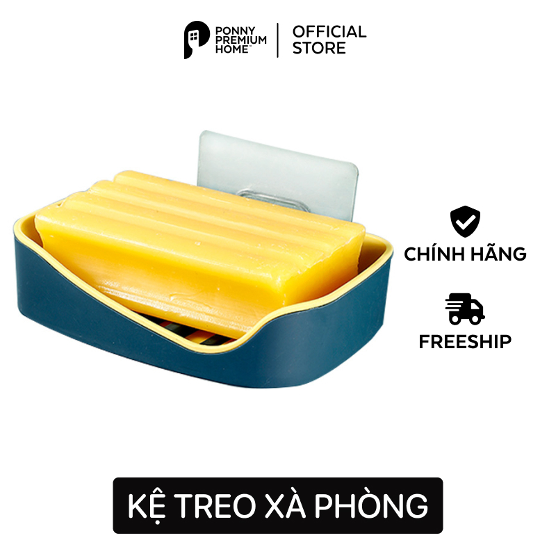 Kệ giá treo xà phòng tắm trong nhà vệ sinh, toilet tiện dụng Ponny Premium Home