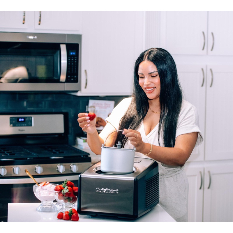 Máy làm kem tươi  kem GELATO Cusinart 1.5 lít , ICE-100, BH 24 tháng