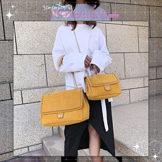 ✧Ảnh thật✧ Túi xách nữ đeo chéo da lộn quai xích kiểu dáng sang trọng TX070 Xưởng Của Vi