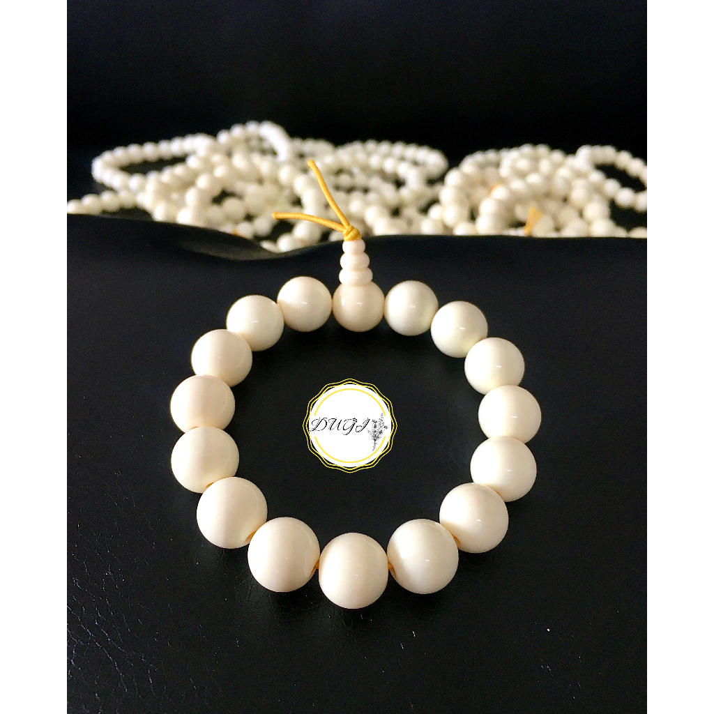 Chuỗi đeo tay xương mỹ nghệ màu ngà -  Dugi store