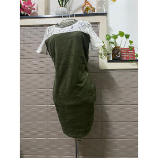 đầm body phối ren,có 2 loại,da lộn phối ren và loại thun phối ren