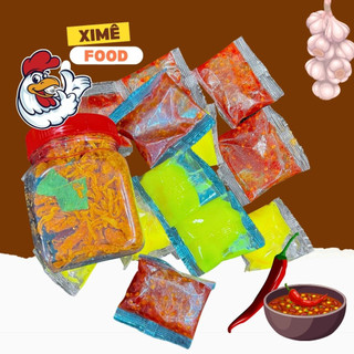 Topping ăn kèm bánh tráng Ớt rim mật ong siêu cay Bơ béo Khô gà