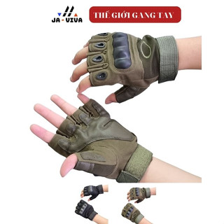Găng Tay Xe Máy, Tập Gym, Bao Tay Oalkey Đi Phượt nửa ngón - GT2