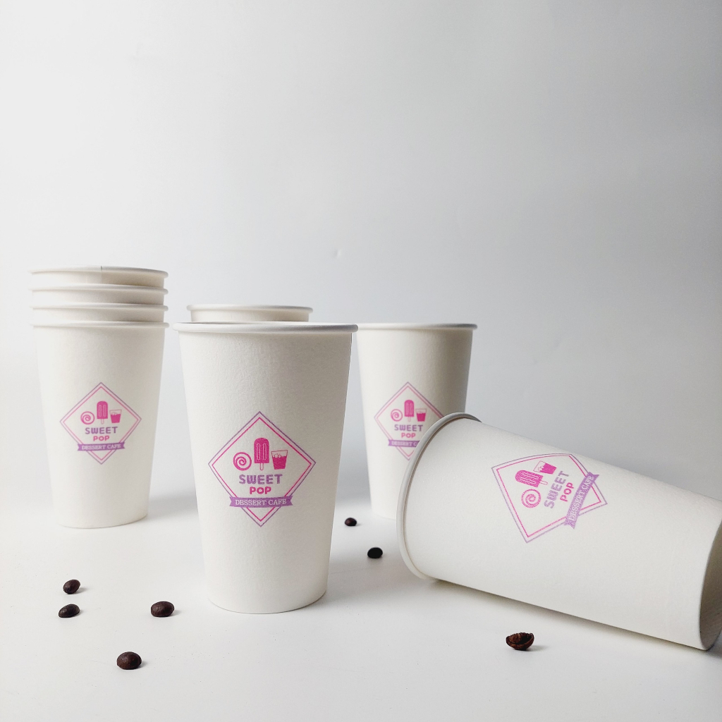 50 chiếc cốc giấy nắp đen 540ml - 18oz Global NHẬP KHẨU HÀN QUỐC