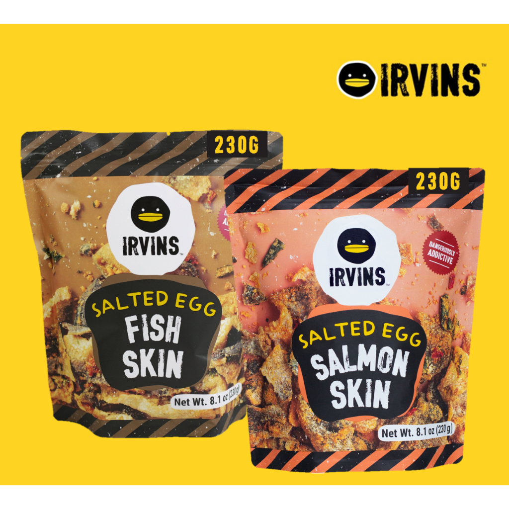 [ƯU ĐÃI 1+1] COMBO IRVINS DA CÁ HỒI 230G + DA CÁ 230G