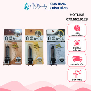 Son Phủ Bạc Nhuộm Chân Tóc Hair Color Stick Nhật Bản - Đen, Nâu, Nâu Đen