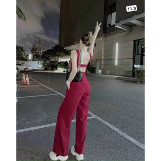 Jumpsuits ống rộng ôm eo tôn dáng hở lưng- hàng thiết kế